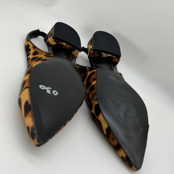 6M Nine West Leopard Print Cowhide Slings - Picture 6 of 9